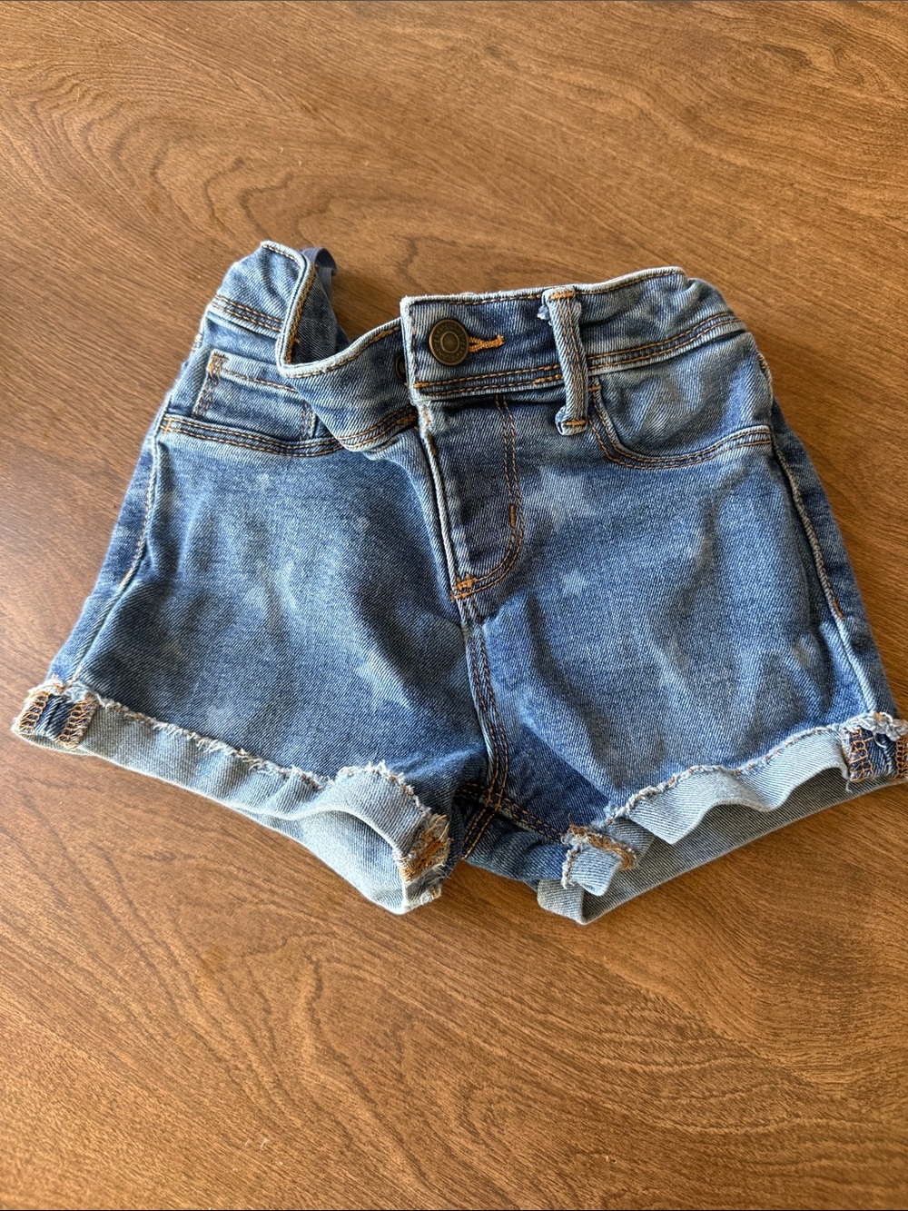 jumping beans Denim Frayed Hem Shorts - Blue